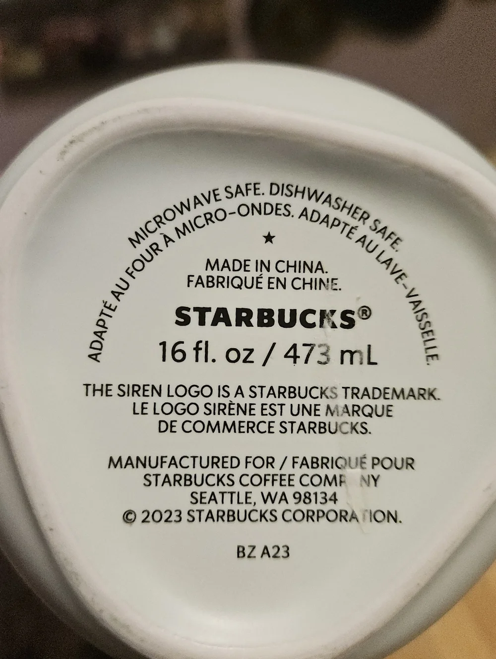 2023 White Siren Mug With Triangle Bottom - Picture 3 of 3